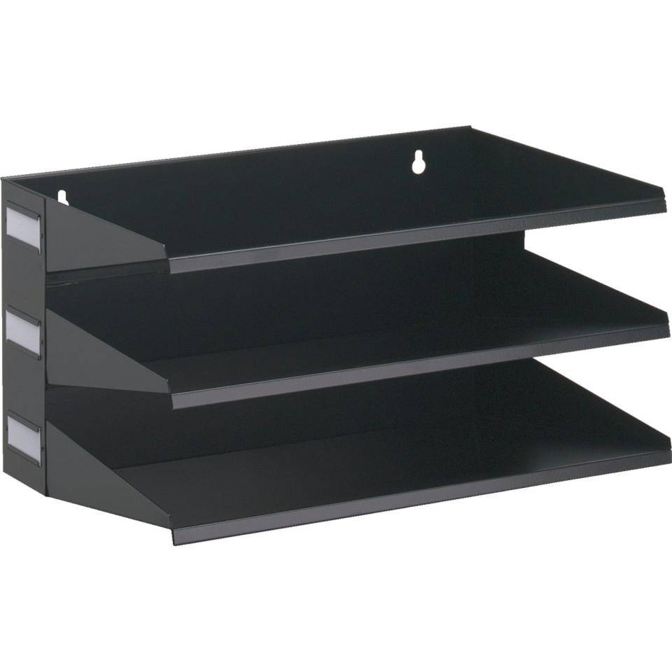DURABLE Sortierreck, mit 3 Fächern/DIN A4, schwarz, Stahl, 360x205x250mm-0