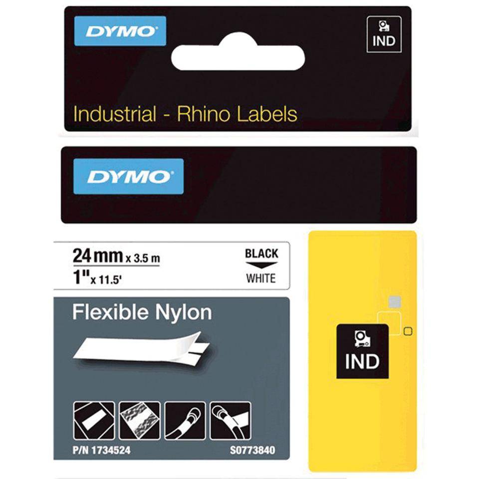 DYMO Nylonband, zur Markierung von Kabeln und Drähten, gelb, 19mm, 3,5m-0