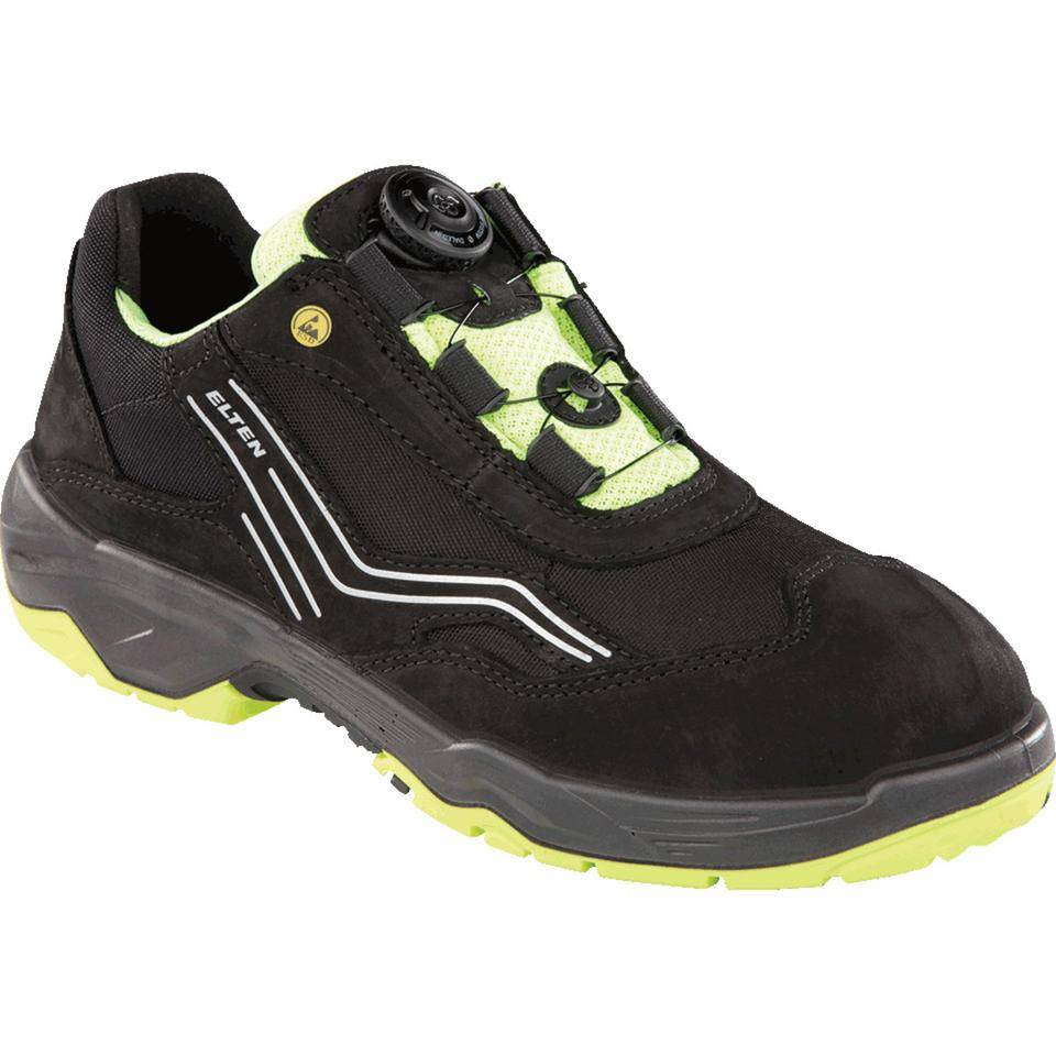 ELTEN ESD-Sicherheitshalbschuh AMBITION BOA Low, 72752, S2 SRC, schwarz, Größe 44-0