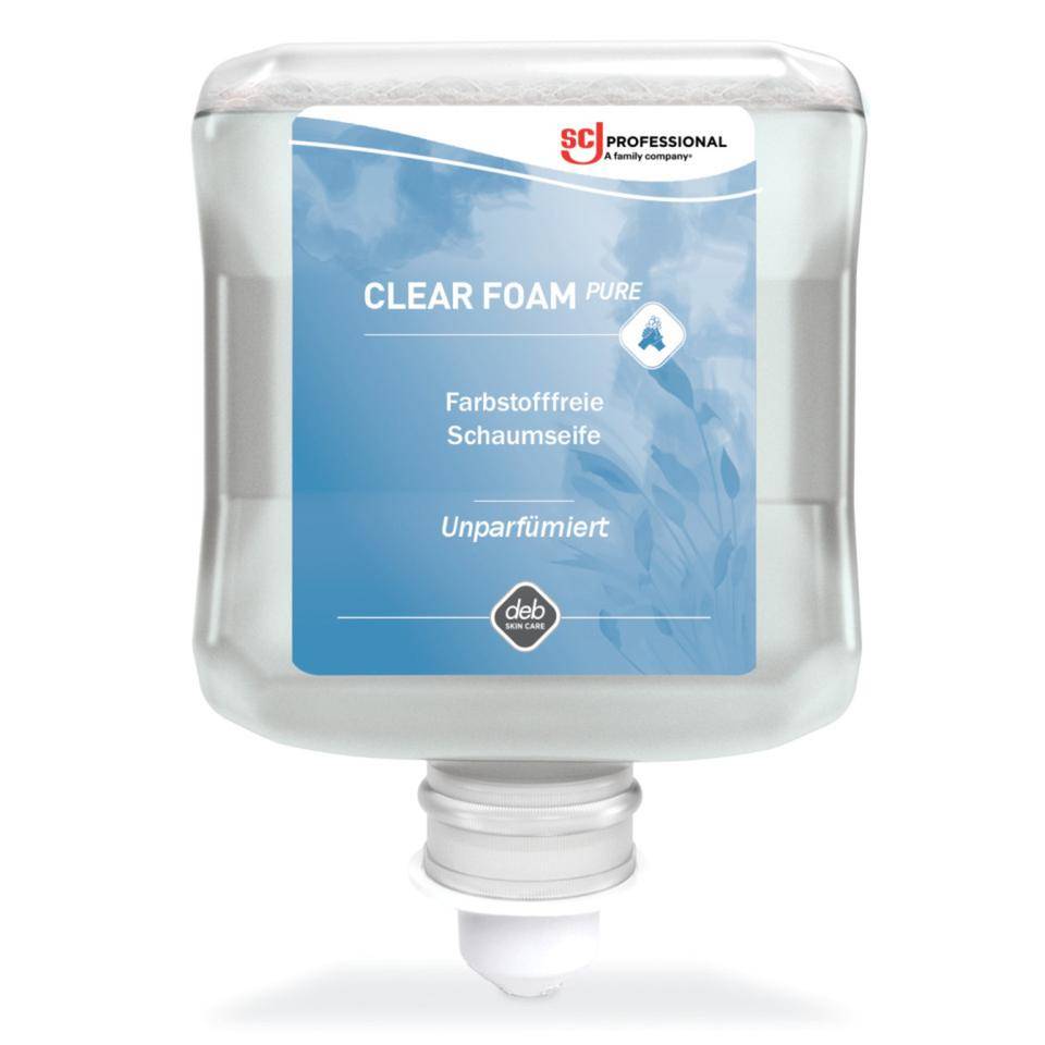 SC Johnson Schaumseife Clear Foam PURE, zur Handreinigung, 1000ml/Kartusche-0