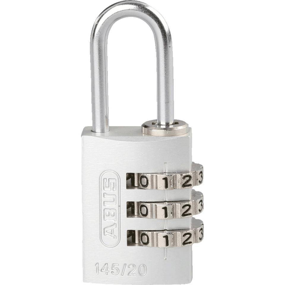 ABUS Kombinations-Zahlenschloss Serie 145, silber, Aluminium, Bügelhöhe 20mm-0