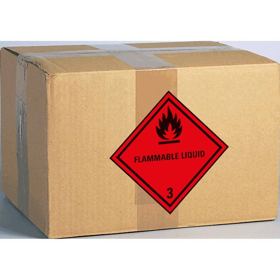 Verpackungskennzeichen Kl. 3 - Flammable Liquid, Folie, selbstklebend, 300x300mm-1