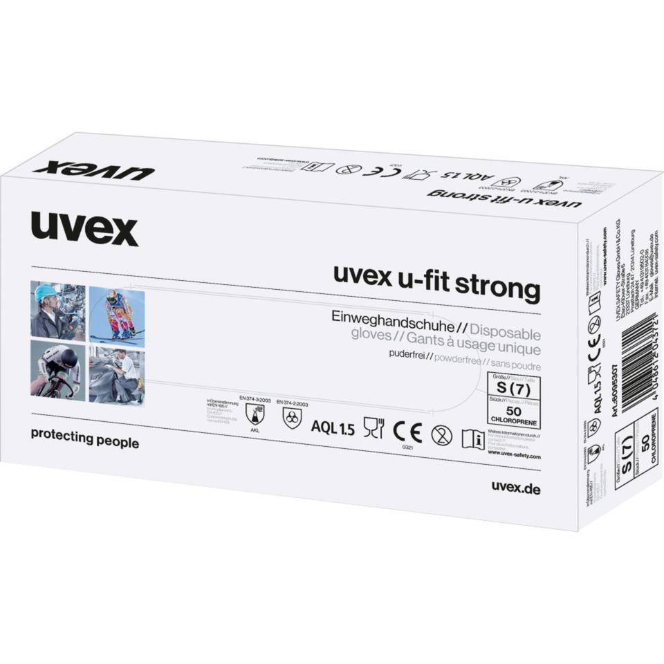 uvex Chemikalien-Schutzhandschuh u-fit strong N2000, Kat.III, Größe 10(XL), 50/VE-1
