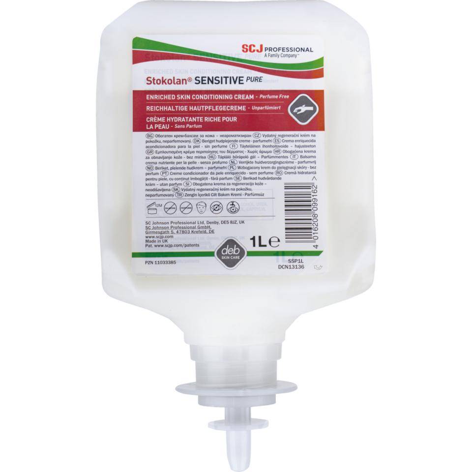 SC Johnson Pflegecreme Stokolan® SENSITIVE PURE, parfümfrei, 1000ml/Kartusche-0