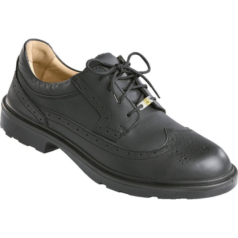 ELTEN ESD-Sicherheitshalbschuh OFFICER, 71307, S2 SRC, schwarz, Rindleder, Größe 48-0
