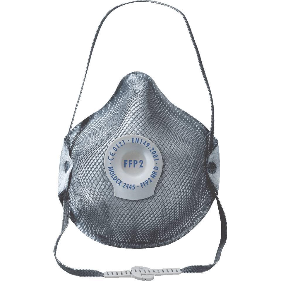 MOLDEX filtrierende Halb-/Feinstaubmaske 2445 01 FFP2 NR D, Kat.III-0