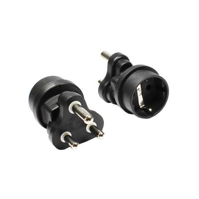 Good Connections® Stromadapter, Südafrika 3 pin Stecker auf Schutzkontakt-Buchse