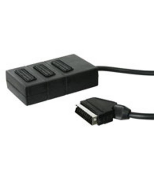 Good Connections® Verteiler Scart Stecker an 3x Scart Buchse