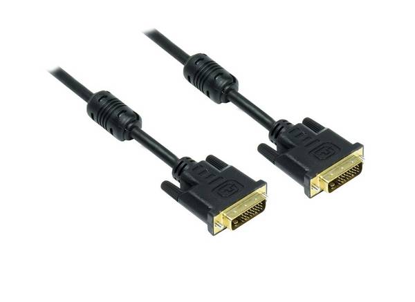Good Connections DVI-Kabel - Dual Link - DVI-D (M) - zu DVI-D (M) - 3 m - Schwar