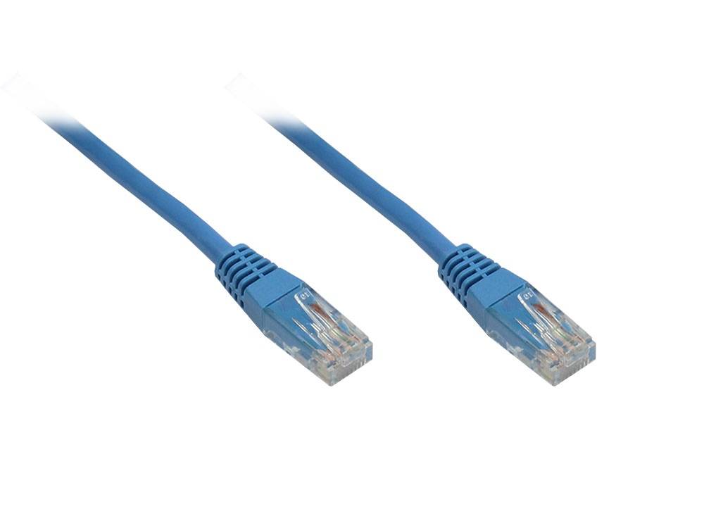 Patchkabel, Cat. 6, U/UTP, blau, 0,25m, Good Connections®-0
