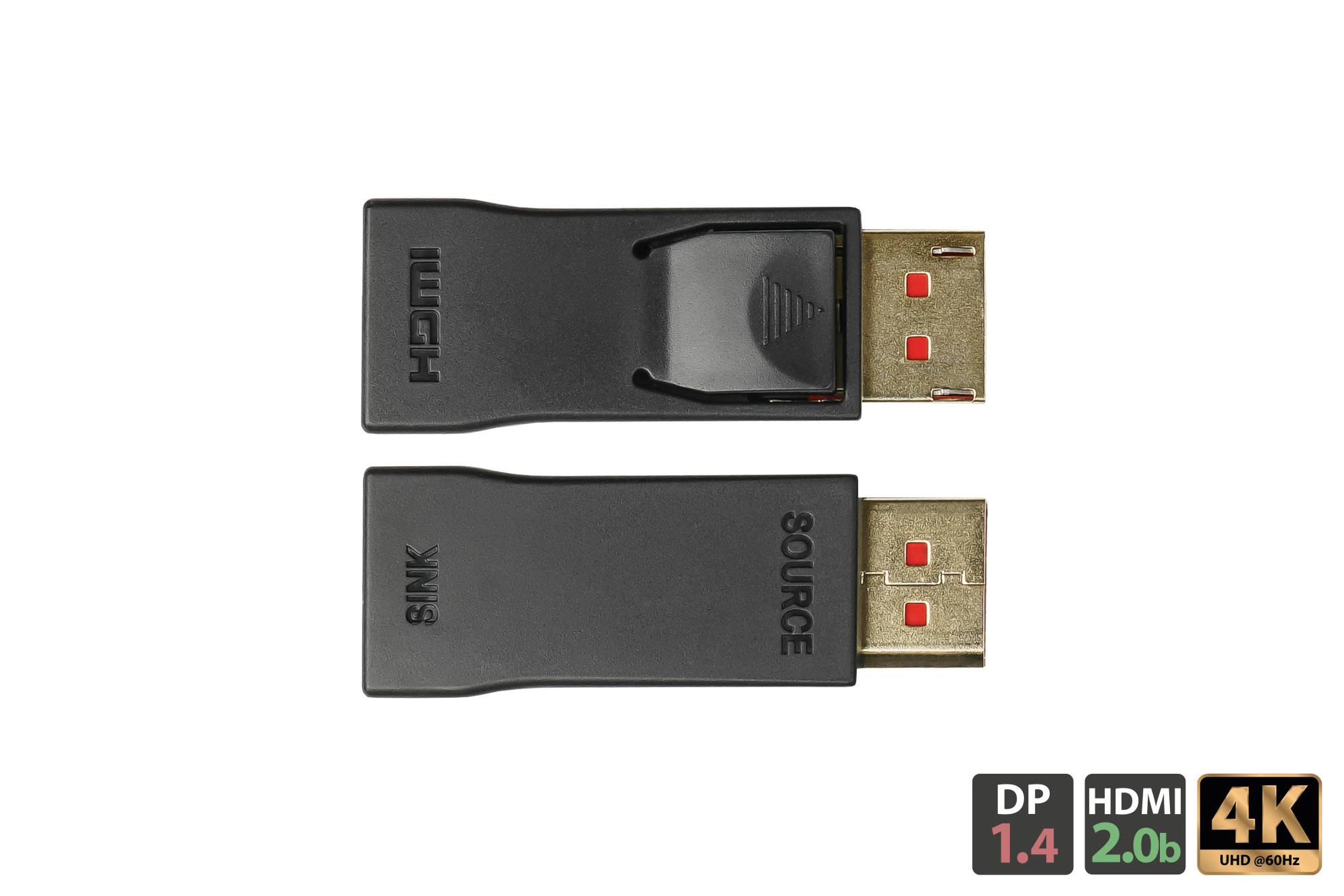 Good Connections® Adapter Displayport 1.4 Stecker an HDMI 2.0 Buchse, 4K / UHD @60Hz, vergoldete Kontakte, schwarz-1