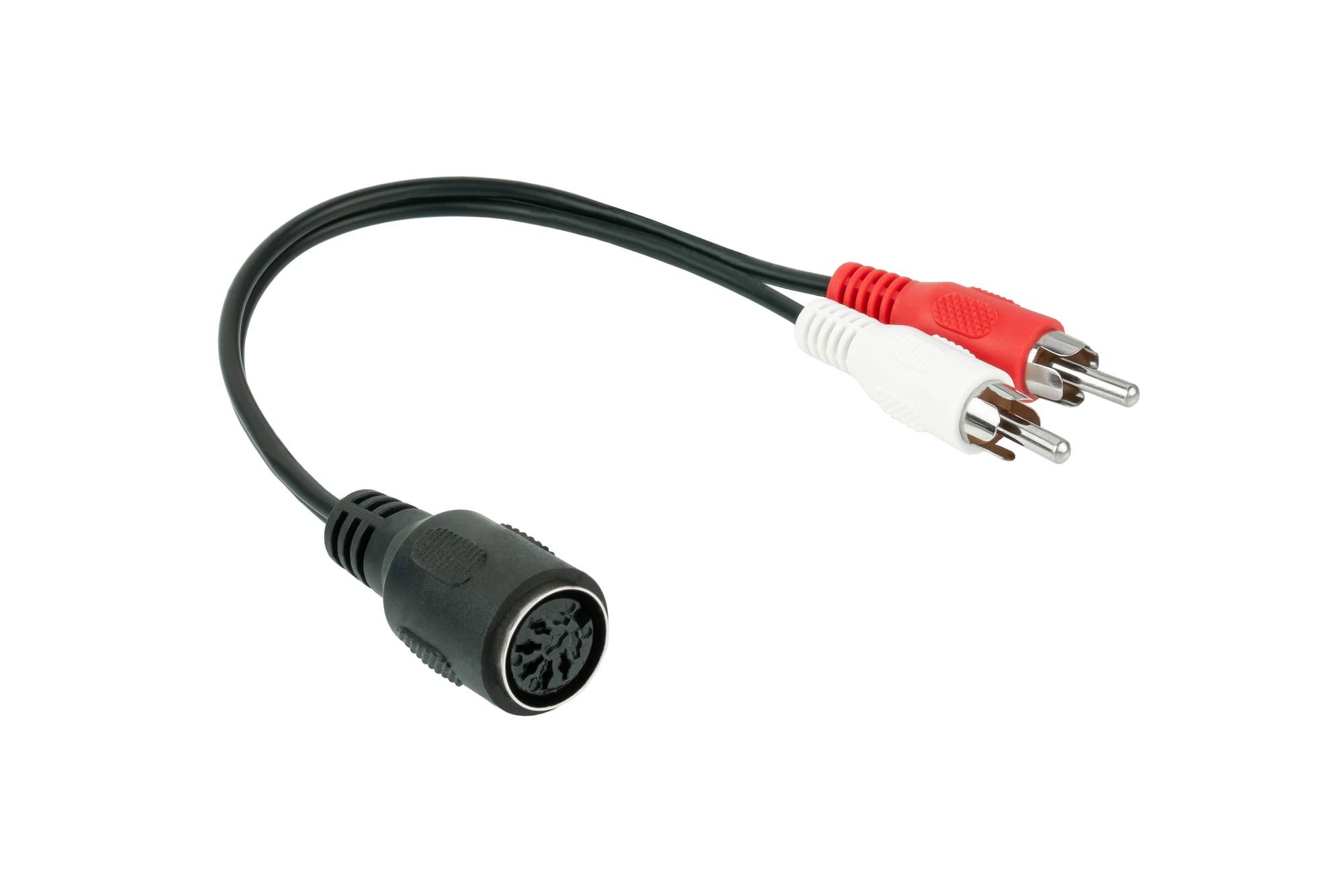 Good Connections Audio Adapter 2x Cinch Stecker an 5-pol DIN Buchse - 0,2m-0