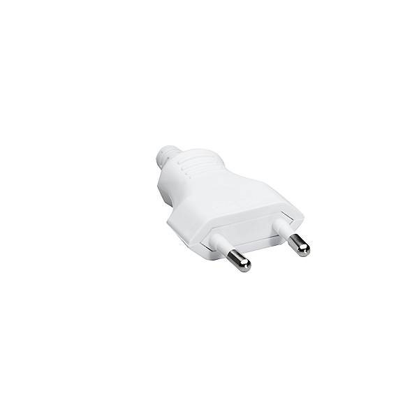BACHMANN    Euroflachstecker Schraubanschluss weiß PK= 3