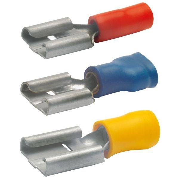 Klauke Flachsteckhülse n. DIN 6,3x0,8mm 1,5-2,5qmm blau VZ iso.-0