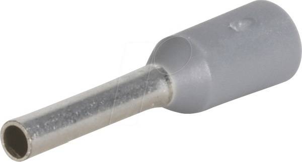KLAUKE - Aderendhülse 2.5 mm² 8 mm Teilisoliert Grau 1738 1000 St.