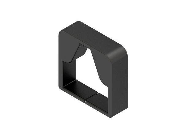 NIE LER40.040 Endschutzring 40x40mm Kunstst.t.PP RAL 7021 schwarzgrau