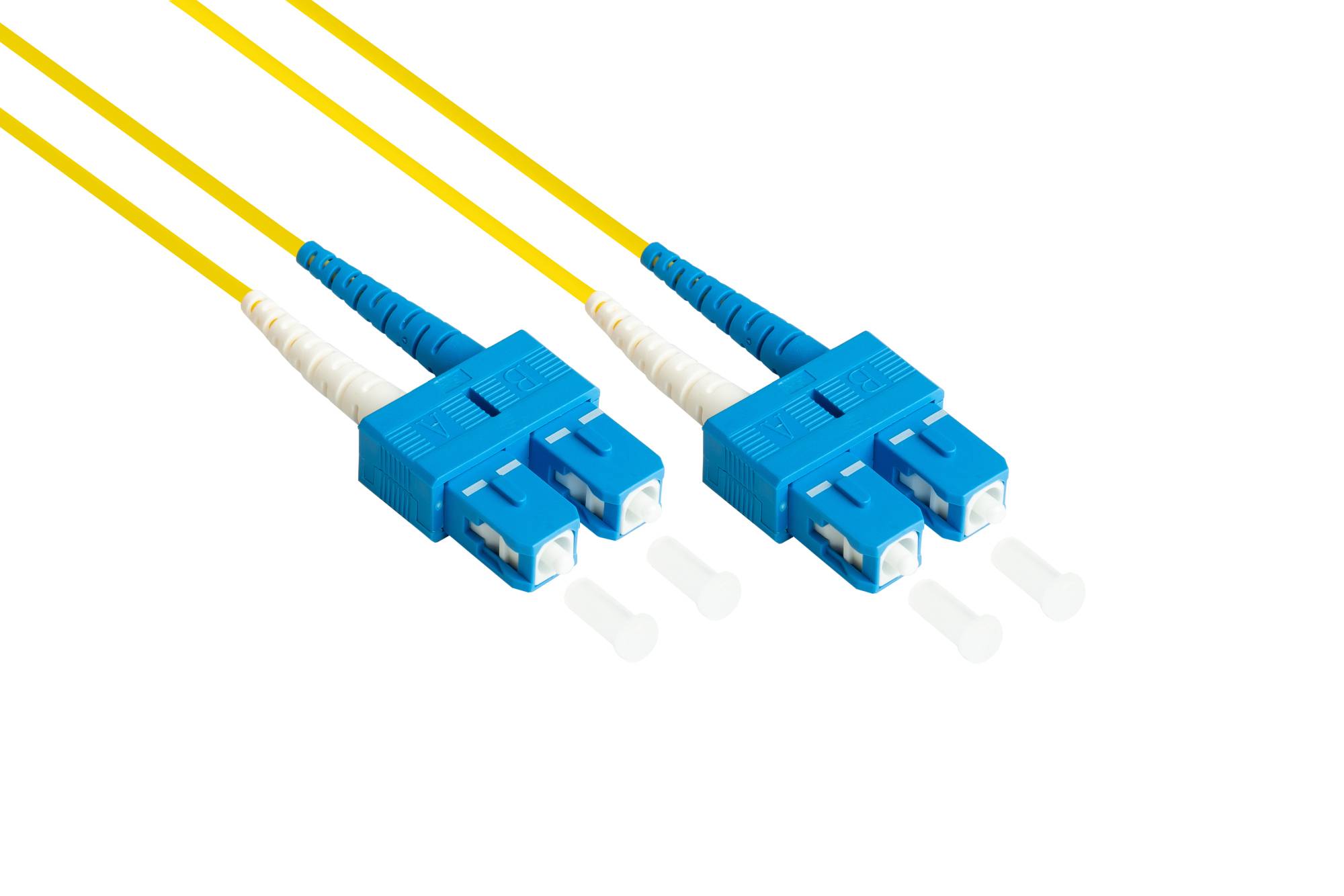 Patchkabel LWL Duplex OS2 (Singlemode, 9/125) SC/SC, LSZH, austauschbare Polarität, 1m, Good Connections®-0