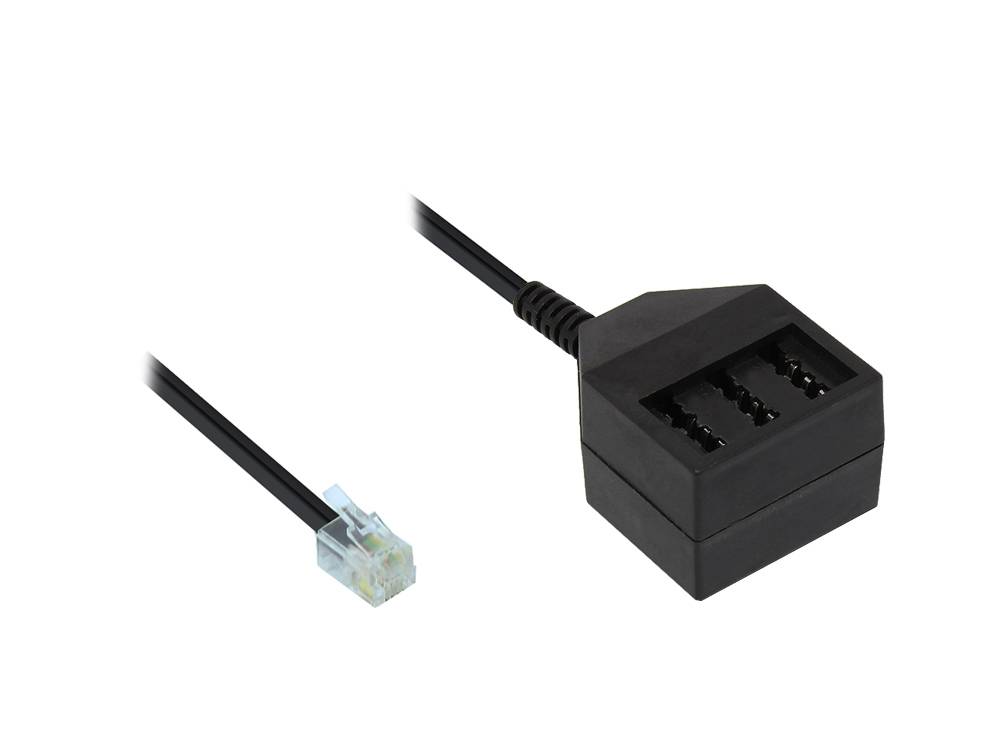 Good Connections® Telefonadapter RJ11 (6/4) Stecker an NFN Buchse 20cm-0
