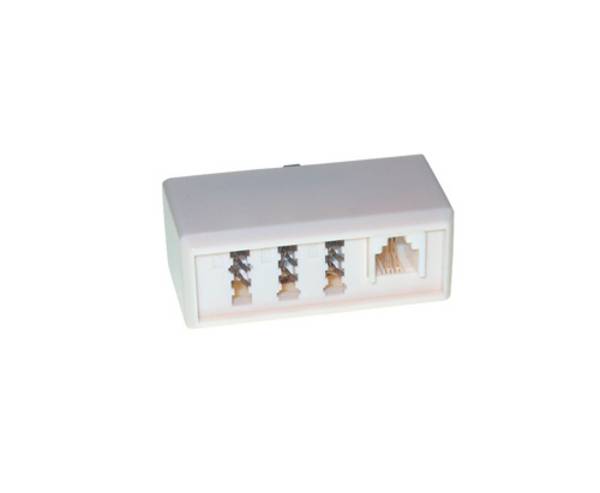 Good Connections® Telefon-Adapter  F Stecker / 1 X N Buchse + 2 X F Buchse
