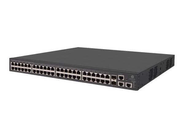 HPE 1950-48G-2SFP+-2XGT-PoE+ - Switch - L3 - managed - 48 x 10/100/1000 (PoE+) + 2 x 10 Gigabit Ethernet / 1 Gigabit Eth