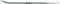 Hebelwerkzeug mit gebogenem Ende, Aufschrift 'Hazet', aus Metall; verwendet zum Lösen oder Heben von Objekten im mechanischen Bereich.