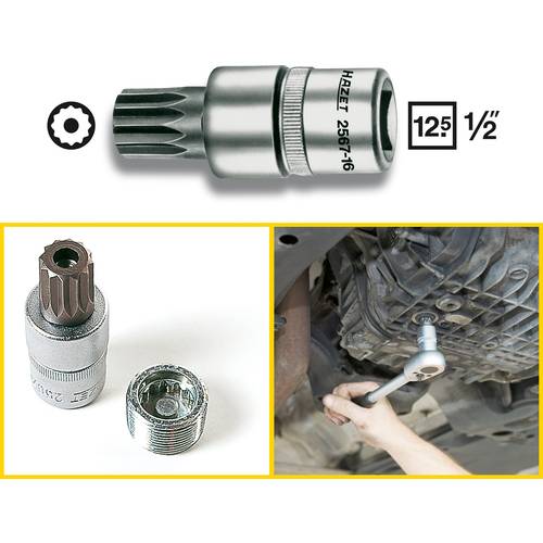 Hazet Steckschlüssel-Bit-Einsatz 1/2 (12.5 mm) 2567-16