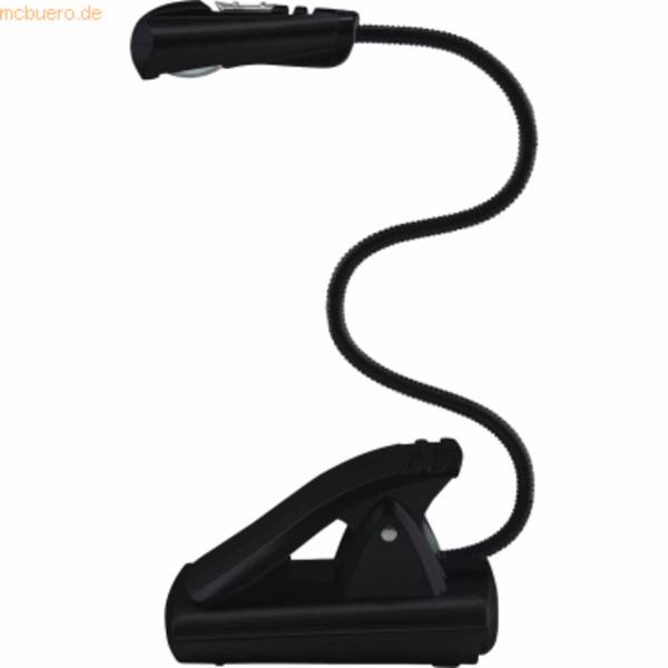 Leselampe mobil schwarz Batteriebetrieb