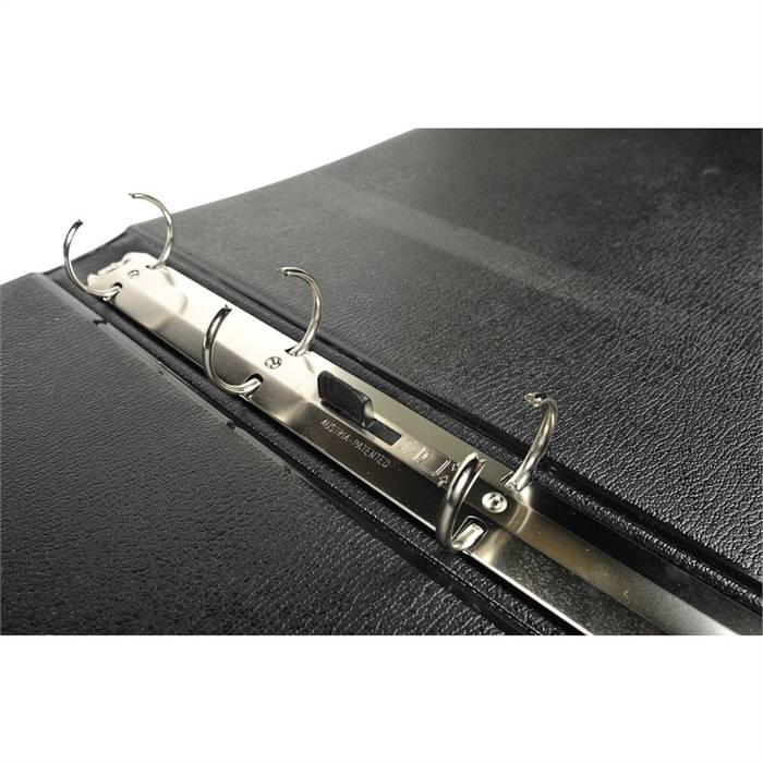 Ringbuch A3 quer PVC 30mm 4 Ringe schwarz-2