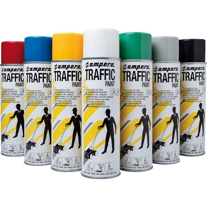 12 x Bodenmarkierspray Traffic 500ml weiß-0