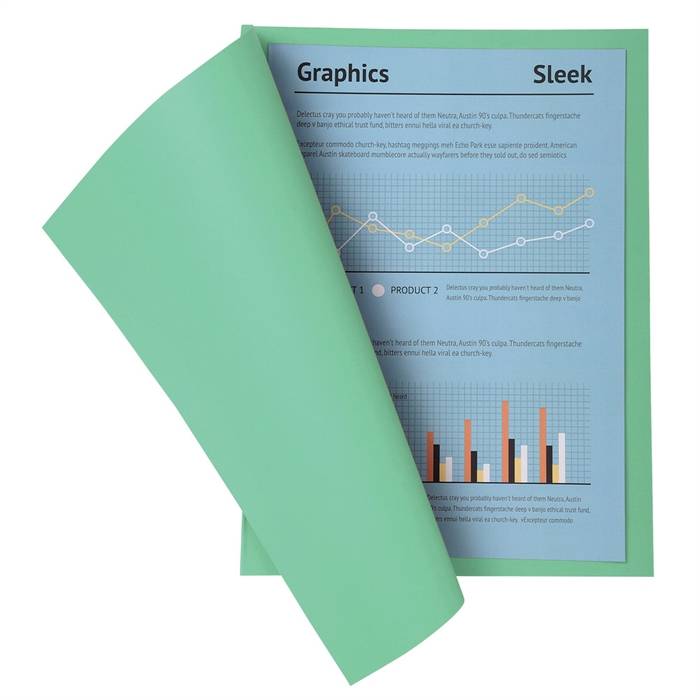 100er Packung Aktendeckel A4 SUPER 210 24x32cm 5-farben-2