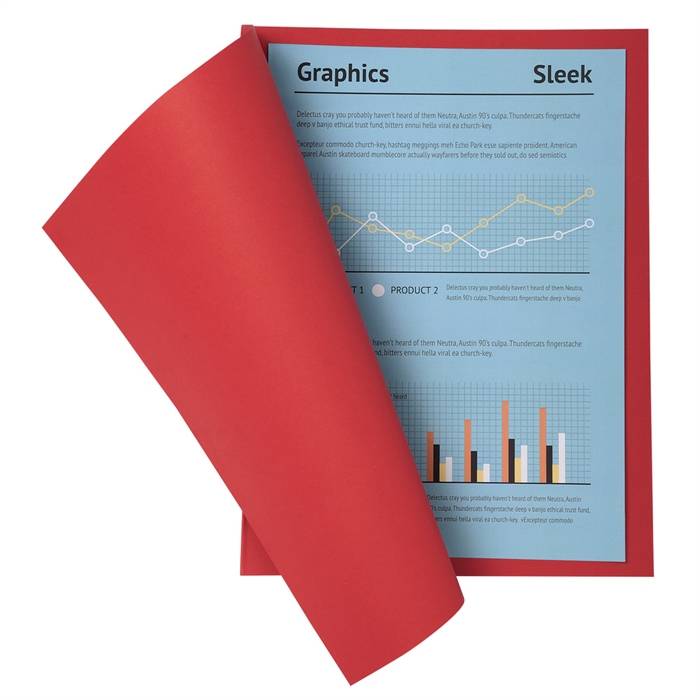 100er Packung Aktendeckel A4 SUPER 210 24x32cm 5-farben-2