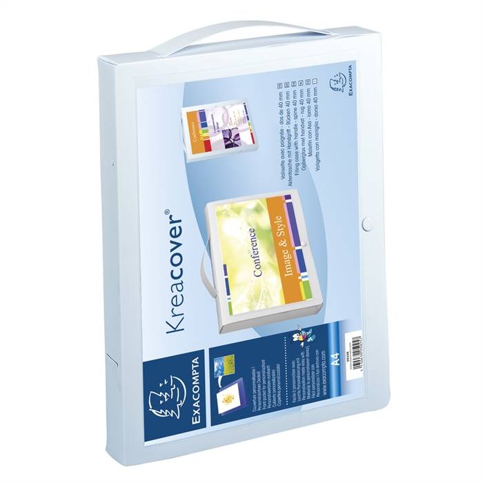 EXACOMPTA Archivbox KreacoverÂ® PP A4 weiß-0