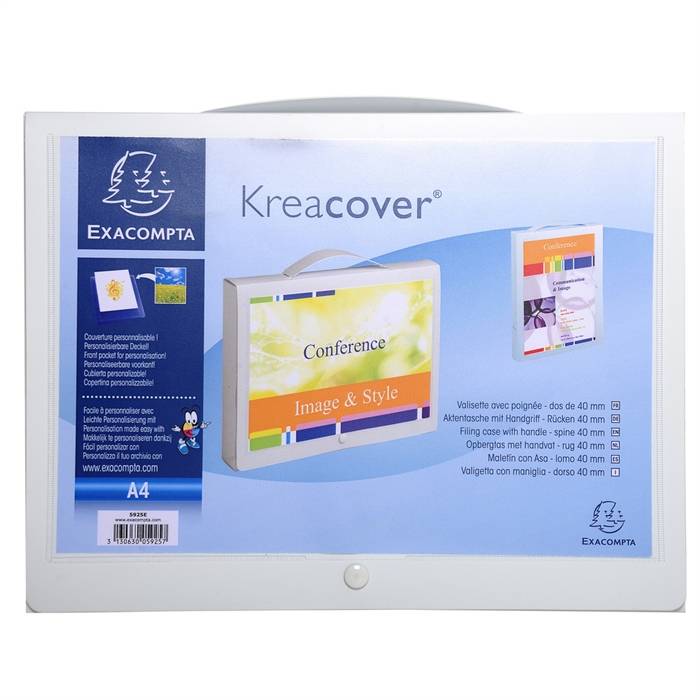 EXACOMPTA Archivbox KreacoverÂ® PP A4 weiß-1