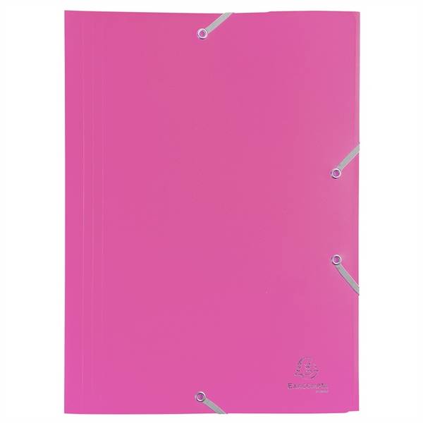 Sammelmappe mit Gummizug und 3 Klappen, aus PP 400Âµ, Eco, blickdicht, für Format DIN A4