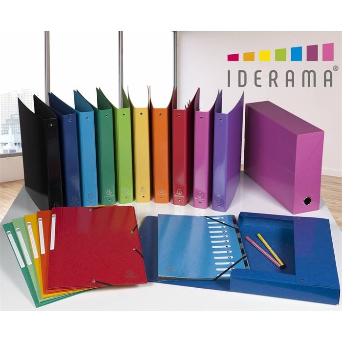 EXACOMPTA Eckspannermappe Iderama, A4, Karton, dunkelblau (8701617)-1
