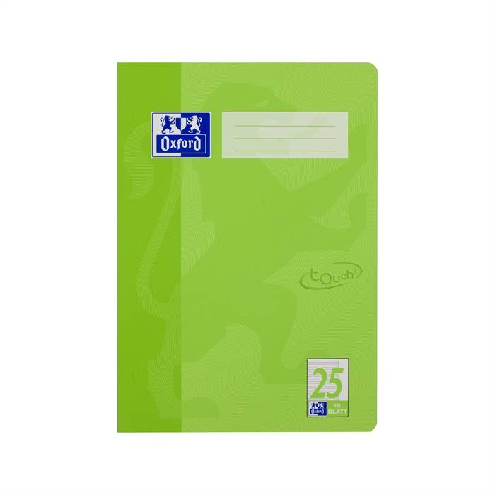Schulheft Touch A4 Lineatur 25 16 Blatt 90g/qm Optik Paper grasgrün-0