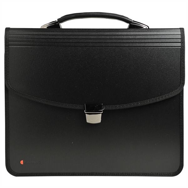 EXACOMPTA 59144E - Aktentasche Exabag aus PP mit Griff, 60 mm Rücken, 30,5x36x5 cm für DIN A4, ExactiveÂ®, Schwarz