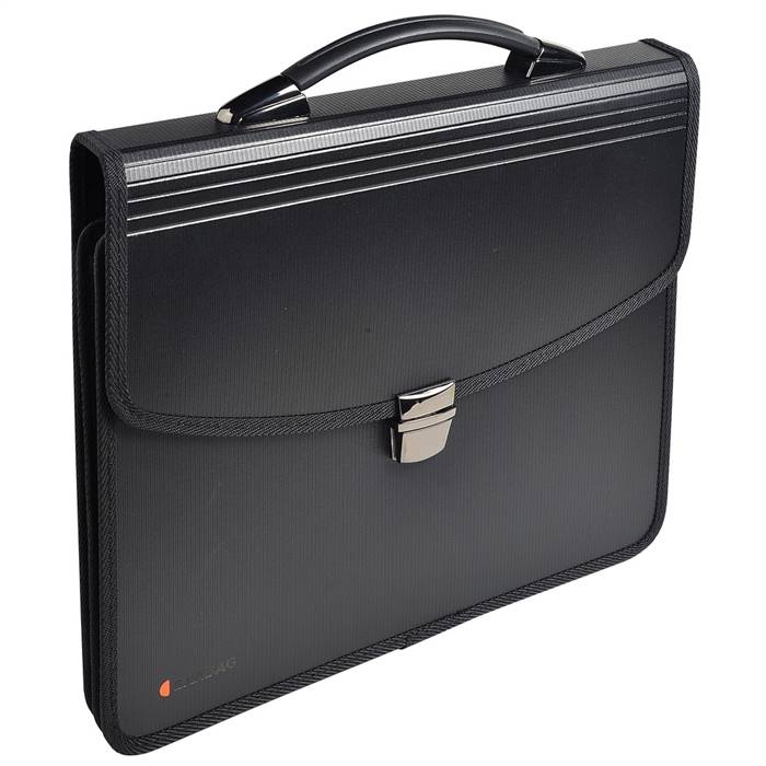 EXACOMPTA 59144E - Aktentasche Exabag aus PP mit Griff, 60 mm Rücken, 30,5x36x5 cm für DIN A4, ExactiveÂ®, Schwarz-1