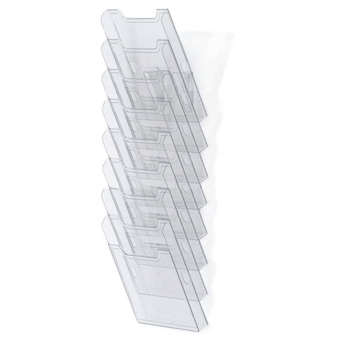 Wandprospekthalter A4 8 Fächer glasklar-0