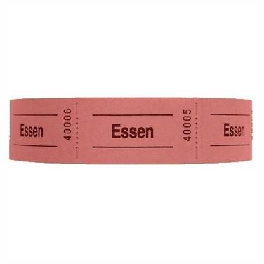 Gutscheinrolle -Essen- rot.