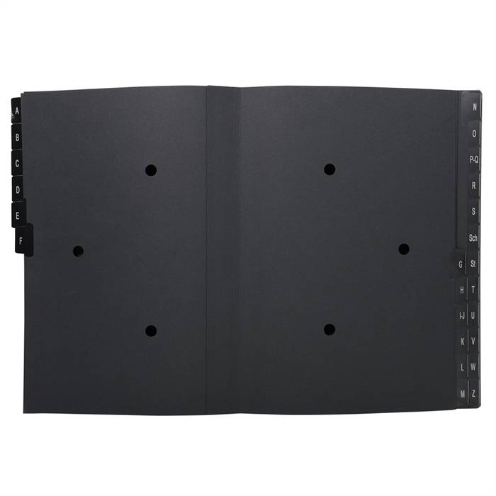 EXACOMPTA Pultordner, DIN A4, A-Z, 24 Fächer, schwarz-1
