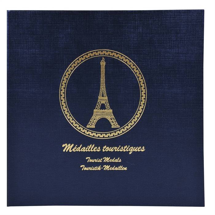 EXACOMPTA Sammel-Ringbuch für 100 Souvenir-Medaillen, blau (8701489)-0