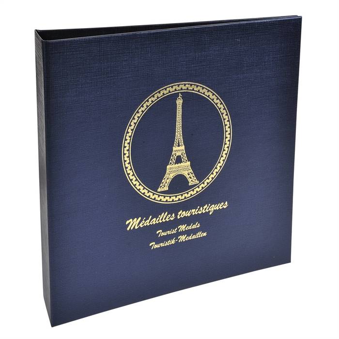 EXACOMPTA Sammel-Ringbuch für 100 Souvenir-Medaillen, blau (8701489)-1