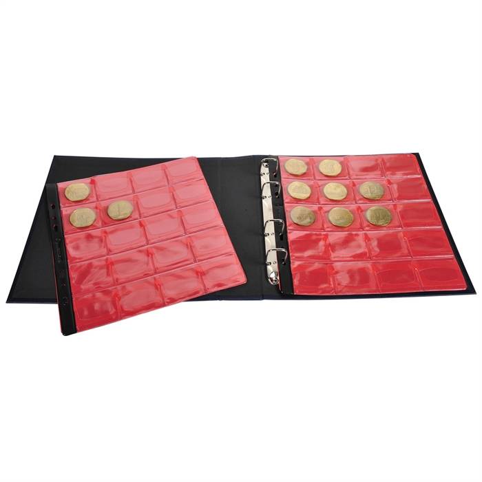 EXACOMPTA Sammel-Ringbuch für 100 Souvenir-Medaillen, blau (8701489)-2