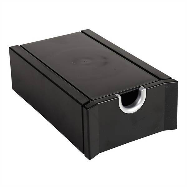 Visitenkartenbox Exactive schwarz/silber