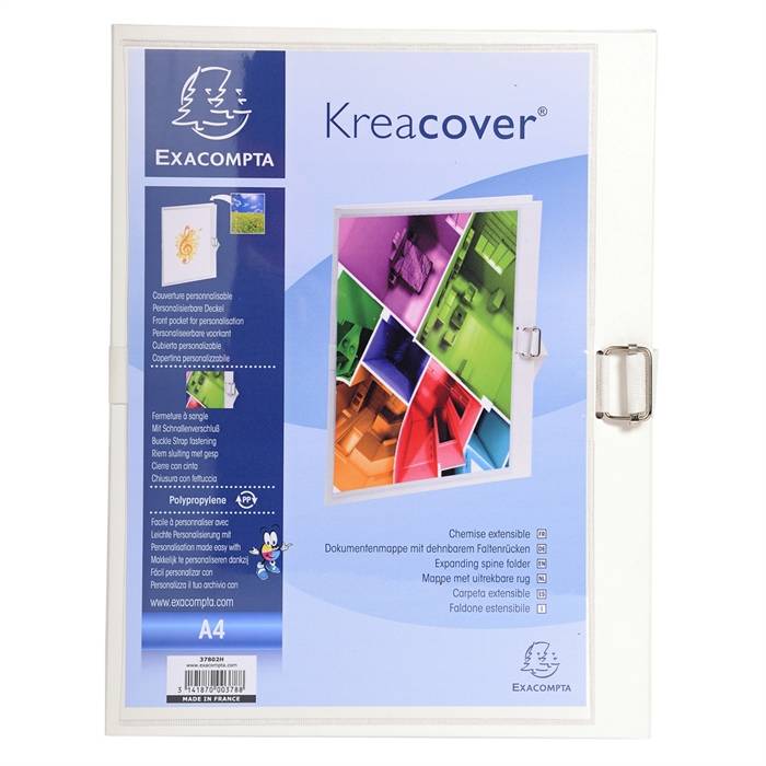 EXACOMPTA Dokumentenmappe Kreacover, DIN A4, weiß-0