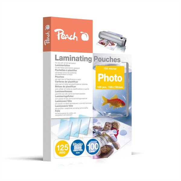 Peach S-PP525-19, Transparent, Glänzend, Photo (10x15cm), 106 mm, 156 mm, 100 Stück(e)