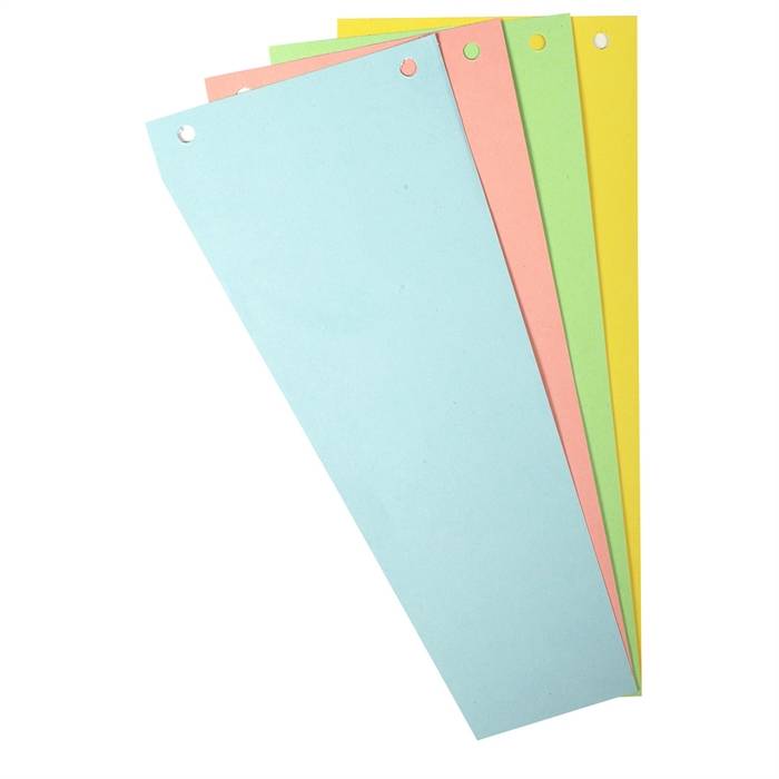 Packung mit 120 Trennstreifen, gelocht, trapezförmig aus Recycling-Papier 180g/qm, 105x240mm - Forever-2