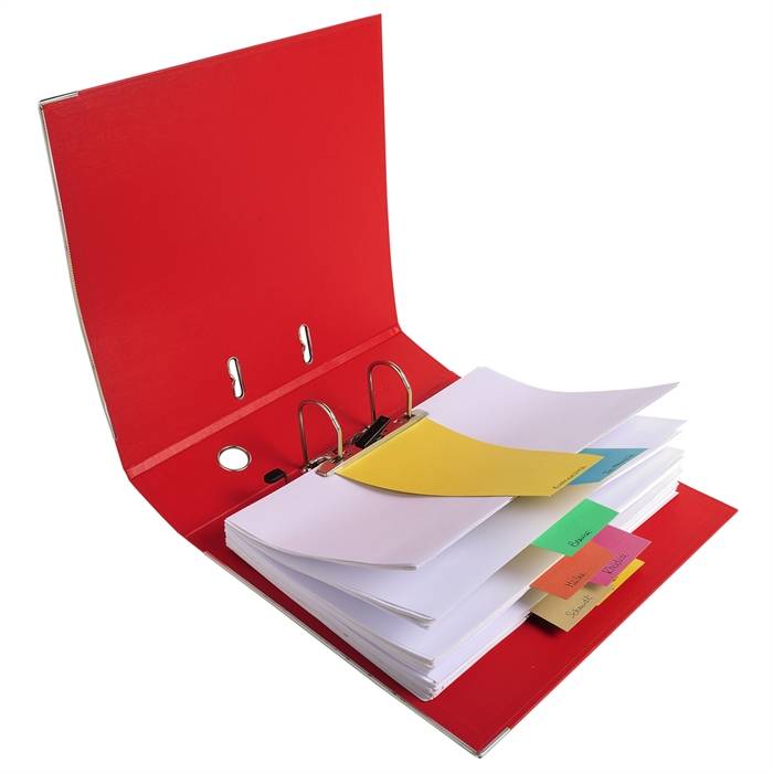 Packung mit 120 Trennstreifen, gelocht, trapezförmig aus Recycling-Papier 180g/qm, 105x240mm - Forever-3