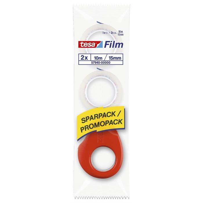 TESA - film Abroller Mini+ 2 Rollen kristall-klar-0